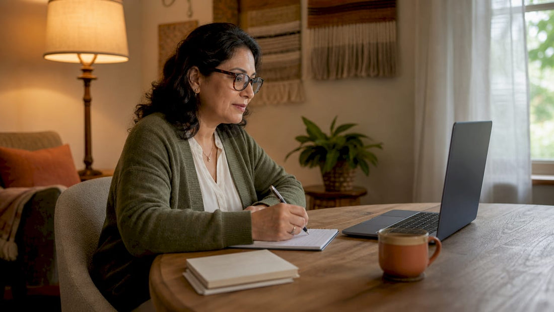 Psychiatrist conducting telehealth session in study