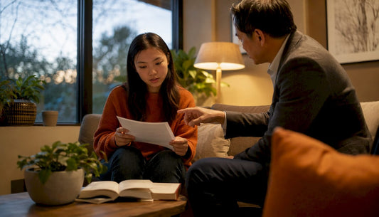 Patient and therapist discussing anxiety medication